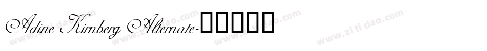 Adine Kirnberg Alternate字体转换